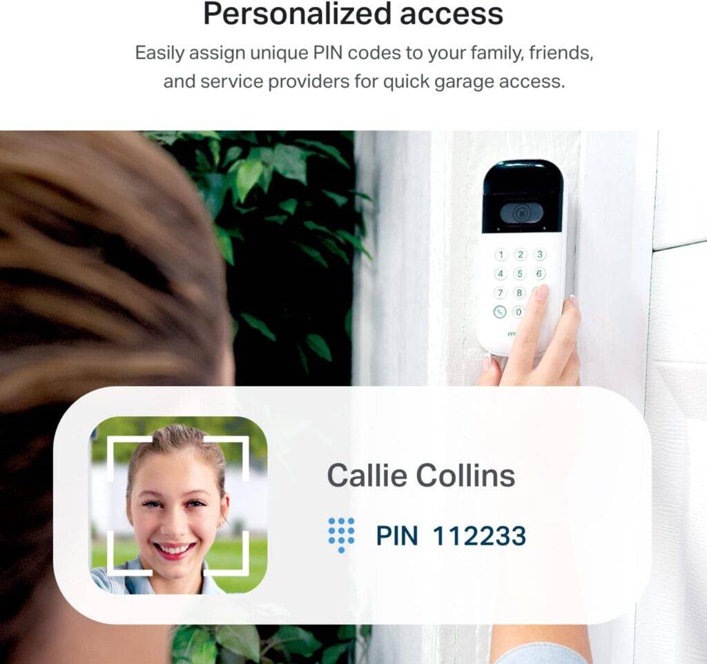 Smart Garage Door Video Keypad