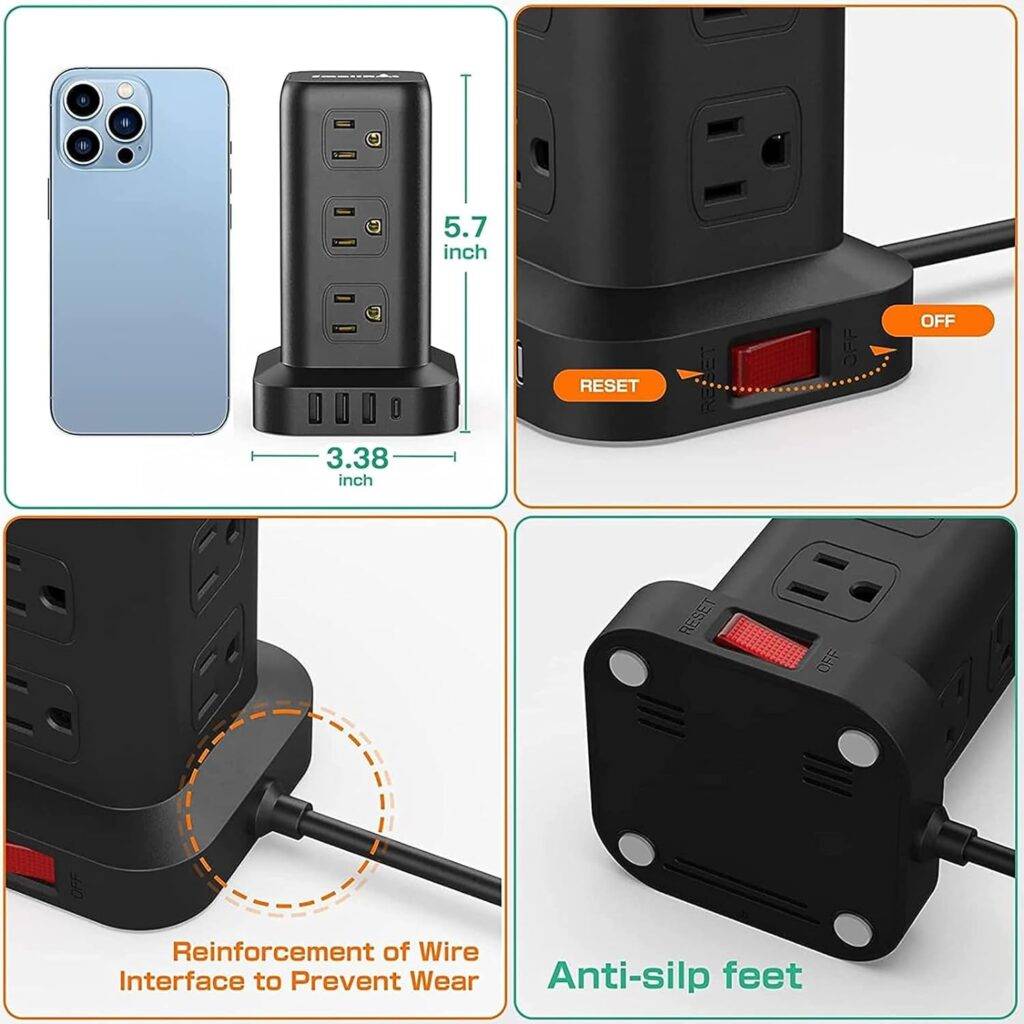 Extension Cord with Multiple Outlets