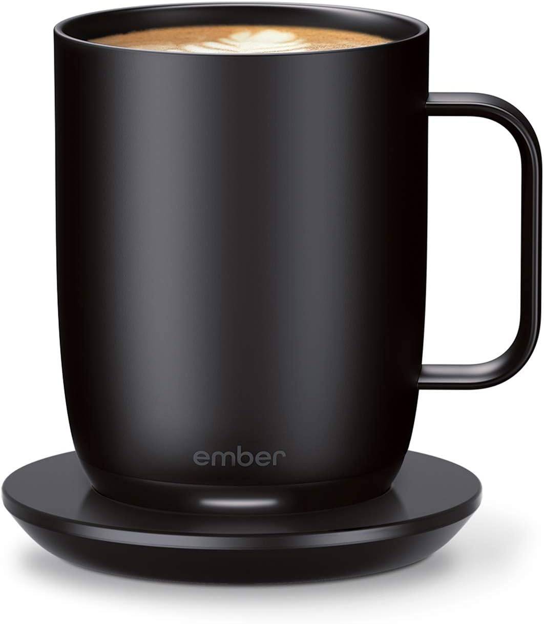 Ember Temperature Control Smart Mug 2 App-controlled heated coffee mug Smart mug with long battery life Ember Smart Mug 2 review App-controlled heated mug